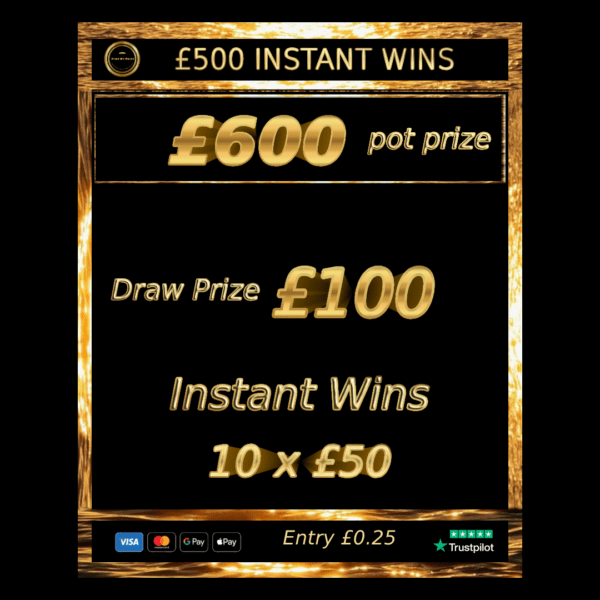 Win £500 of instant wins + £100 final prize